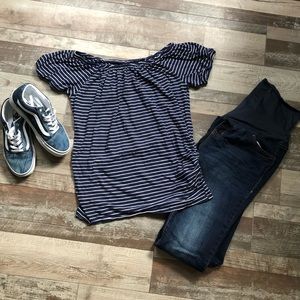 Old Navy Off-the-shoulder Maternity shirt